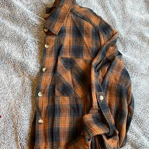 Orange and Black Flannel